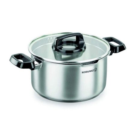 Faitout 1,8l  Inox 18/10 Avec Filtre Couvercle Korkmaz