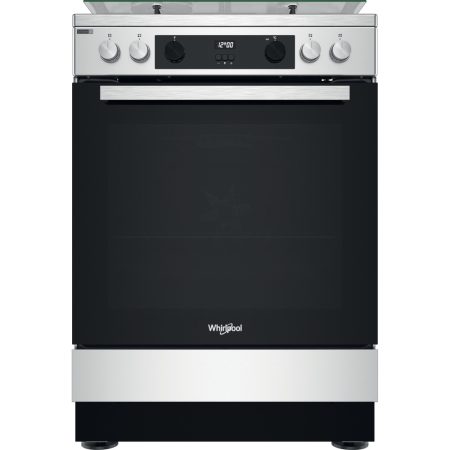 Cuisinière Whirlpool 60cm 4feux gaz four électrique WS68G8CHX/E